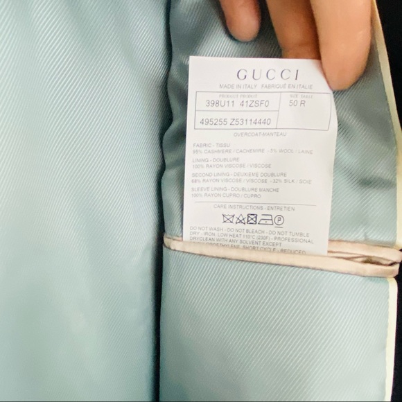 Gucci Stripe-trimmed Cashmere And Wool-blend Coat - Picture 14 of 15